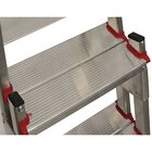 Escada De Alumínio Bilateral 3 Degraus Duplos Apolo Art Facto