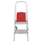 Escada De Alumínio Dupla 2 Degraus Natural 120kg Reisam