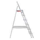 Escada De Alumínio Dupla 6 Degraus Natural 120kg Reisam