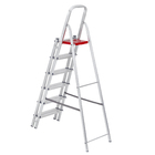 Escada De Alumínio Dupla 6 Degraus Natural 120kg Reisam