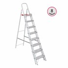 Escada De Alumínio Dupla 8 Degraus 2,18 Metros - Reisam
