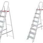 Escada De Alumínio Dupla 8 Degraus 2,18 Metros - Reisam