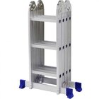 Escada De Alumínio Mor Multifuncional 4x3 12 Degraus Capacida