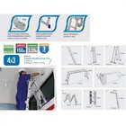 Escada De Alumínio Mor Multifuncional 4x3 12 Degraus Capacida