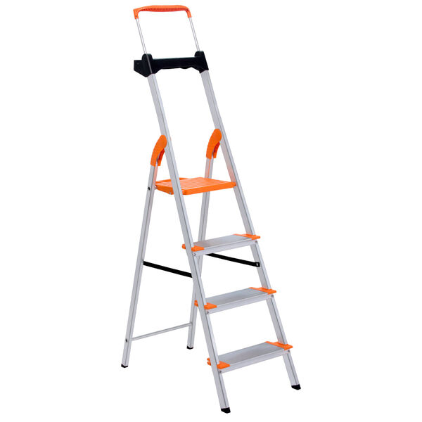 Escada De Alumínio Premium Tramontina 4 Degraus 91850114