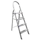 Escada De Alumínio Real Com 4 Degraus