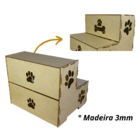 Escada De Pet Feita Em Madeira 100% Mdf Natural Para Cachorro
