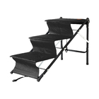 Escada de Rampa para Cachorro e Gato 37x71x46cm Preta Tubline
