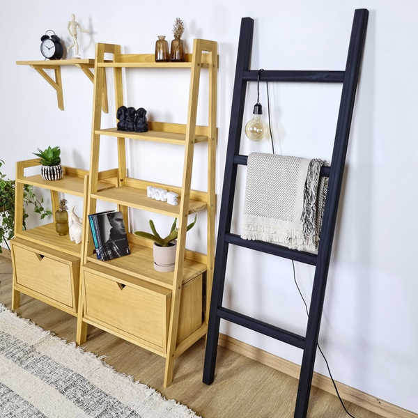 Escada Decorativa Salinas Em Madeira - Preto