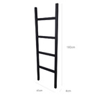 Escada Decorativa Salinas Em Madeira - Preto