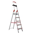 Escada Dobravel 5 Degraus Confort Em Aluminio Alumasa