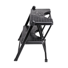 Escada Doméstica 2 Degraus Preto Anodilar