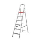 Escada Doméstica Aluminio 6 Degraus Natural 120 Kg - Reisam