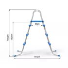 Escada Dupla 109 Cm 3 Degraus Para Piscina Inflável Estrutura