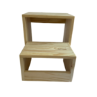 Escada e Mesa para Cachorro e Gato M Madeira Bege Settis