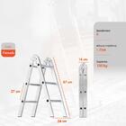 Escada Em Alumínio Com 6 Degraus De 1,75 Metros De Altura Tot