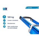 Escada Em Fibra Extensível Vazada 15 Degraus 2,90x4,70m Premi