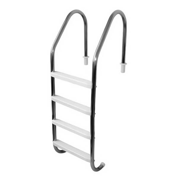 Escada Em Inox Para Piscina Com 4 Degraus Abs