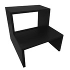 Escada Escadinha 2 Degraus Multiuso Em Mdf Reforçada Preto