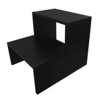 Escada Escadinha 2 Degraus Multiuso Em Mdf Reforçada Preto