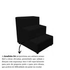 Escada Escadinha Pet Cachorro 3 Degraus Rampa Suede Grace Pre