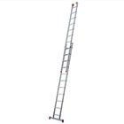 Escada Extensível 11x2 22 Degraus em Alumínio 5,56m Botafogo