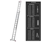 Escada Extensvel 13x2 26 Degraus em Alumnio 668m Botafogo