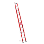 Escada Extensível 28 Degraus Fibra 7,8M 150kg Botafogo