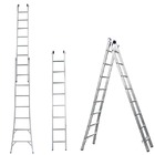 Escada Extensivel Dupla 2x8 Degraus 3 Posições 4,50m 150Kg Mor