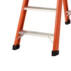 Escada Fibra De Vidro Tesoura Duplo Acesso Em Alumínio - Taf