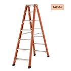 Escada Fibra De Vidro Tesoura Duplo Acesso Em Alumínio - Taf