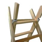 Escada Madeira Eucalipto Alongável 2 Partes De 7 Degraus - Vo