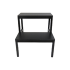 Escada Multiúso De 02 Degraus Em Metalon Com Base Em Mdf 15mm