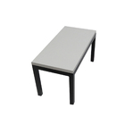 Escada Multiúso De 1 Degrau Em Metalon Com Base Em Mdf 15mm B