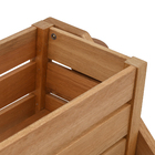 Escada para Jardim Vertical 3 Vasos  Madeira  Marrom 112x58cm MetalNew