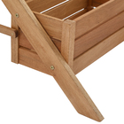 Escada para Jardim Vertical 3 Vasos  Madeira  Marrom 112x58cm MetalNew