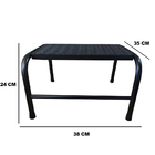 Escada Para Maca 1 Degrau Metálica Esmaltada Preta Medcombo