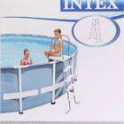 Escada para piscina Intex até 132 cm de altura Branca #28059