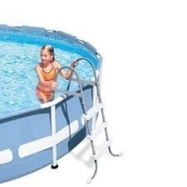 Escada Para Piscina Intex Ate 91 Cm De Altura Branca 28056 Leroy Merlin