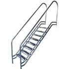 Escada Parisiense Inox 316 De 1m A 1.5m Até 8 Degraus - Profu