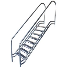 Escada Parisiense Inox De 1m A 1 5m Até 8 Degraus - Profund.