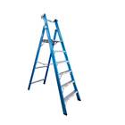 Escada Plataforma Aluminio Fibra  Profissional Altura Util 1,80m 5 Degraus com Plataforma