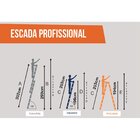 Escada Profissional 3 Em 1 12 Degraus Em Alumínio Alumasa