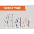 Escada Profissional 3 Em 1 16 Degraus Em Alumínio Alumasa