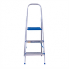 Escada Residêncial Alumínio 3 Degraus Dobrável Alumasa