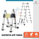 Escada Telescópica Dupla Max 16 Degraus Starfer 5 Metros