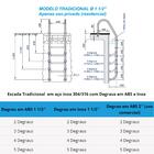 Escada Tradicional 1.1/2´´ Em Abs 4 Degraus - Sodramar