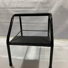 Escadinha 2 Degraus Pintura Epóxi Preta