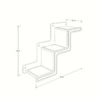 Escadinha Celine Para Gatos Preta 3 Degraus - Subindo Para Di