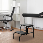 Escadinha Multiuso 2 Degraus Para Obeso Piso Em Mdf Com Embor